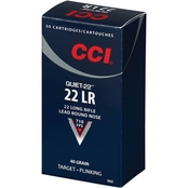 CCI Quiet Subsonic .22 LR 40 Gr. Lead Round Nose, 50 Rnd