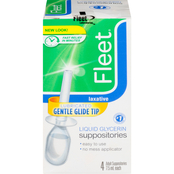 Fleet Liquid Glycerin Suppositories for Adult Constipation 4 ct.