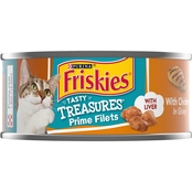 Friskies Tasty Treasures Chicken Cat Food in Gravy 5.5 oz.