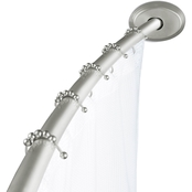Maytex Smart Rod Dual Mount Adjustable Curved Shower Rod, 50 to 72 in.