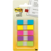 Post-it Flags, 0.47 in. x 1.7 in. Assorted Colors 100 Pk