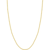 10K Yellow Gold 20 in. 2.15mm D/C Rope Chain