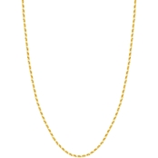 14K Yellow Gold 22 in.; 2.70mm D/C Rope Chain