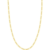 14K Yellow Gold 20 in. 3.2mm Concave Figaro Chain