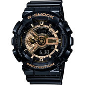 Casio G-Shock Men's Military GA-110GB-1 Watch, Black/Gold