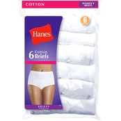 Hanes Assorted Cotton Briefs, 6 Pk.