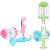 Nuby Easy Clean Soap Dispensing Brush with Suction Base