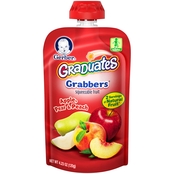 Gerber Graduates Grabbers Apple, Pear and Peach 4.23 oz. Squeezable Pouch