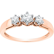 14K Pink Gold 1/2 CTW Diamond Fashion Ring