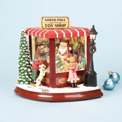 Roman Santa's North Pole Toy Shop Music Box