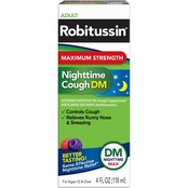 Robitussin Max Strength Nighttime Cough DM Cough Medicine 4 oz.