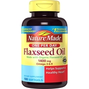 Nature Made Flaxseed Oil 1400 mg Liquid Softgels 100 Ct.
