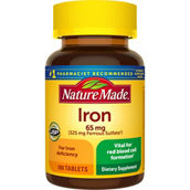 Nature Made Iron 65 mg Dietary Supplement Tablets 180 Ct.
