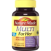 Nature Made Multi For Her With Iron & Calcium Tablets 90 Ct.