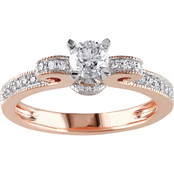 Diamore 14K Rose Gold 1/2 CTW Diamond Engagement Ring