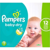 Pampers Baby Dry Diapers Size 1 (8-14 lb.)
