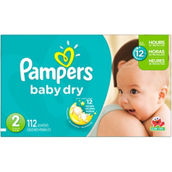Pampers Baby Dry Super Pack Diapers Size 2 (12-18 lb.), 112 Ct.