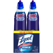 Lysol Complete Clean Max Coverage Power Toilet Bowl Cleaner Twin Pack