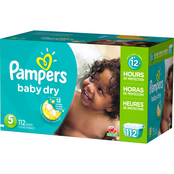 Pampers Baby Dry Diapers Size 5 (27+ lb.) Choose Count