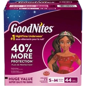 GoodNites Girls NightTime Underwear Size Small-Medium (38-65 lb.)