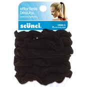 scunci Black Knotted Ponytailers 6 Pk.
