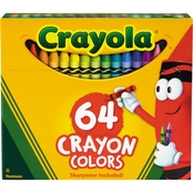 Crayola Classic Color Crayons with Sharpener 64 ct.
