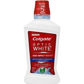 Colgate Optic White Whitening Fresh Mint Mouthwash 16 oz.
