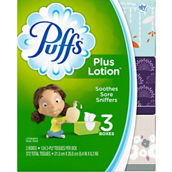 Puffs Plus Lotion Facial Tissues 3 pk.