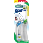 Gum Foldable Travel Toothbrush 2 pk.