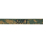 Embroidered USMC Woodland MARPAT Nametape