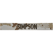 Embroidered USMC Desert MARPAT Nametape