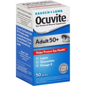 Bausch & Lomb Ocuvite Eye Vitamin/Mineral Supplement, Adult 50+ Softgels 50 ct.