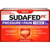 Sudafed PE Sinus Pressure + Pain and Cold Non Drowsy Caplets, 24 pk.