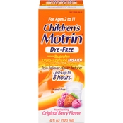 Motrin Children's Dye Free Oral Suspension 4 Oz.