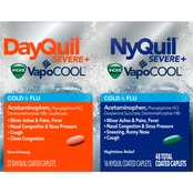 Vicks NyQuil/DayQuil Severe Cold and Flu Caplet 48 Pk.
