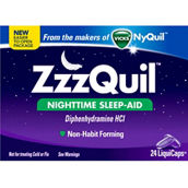 Vicks ZzzQuil Nighttime Sleep Aid LiquiCap 24 Pk.