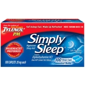 Simply Sleep Nighttime Sleep Aid Caplets, 100 Ct.