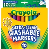 Crayola Ultra-Clean 10 ct. Broad Line Markers