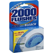 2000 Flushes Toilet Bowl Cleaner Automatic Blue Plus Bleach 2 tablets, 3.5 oz.
