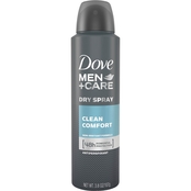 Dove + Men Clean Comfort Antiperspirant Deodorant Dry Spray 3.8 oz.