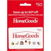 HomeGoods $50 Gift Card