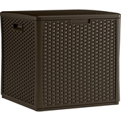 Suncast Wicker Storage Cube Deck Box
