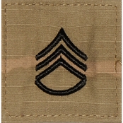 Army Rank Staff Sergeant SSG Velcro (OCP)