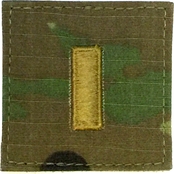 Army Rank Officer 2nd Lieutenant 2LT Velcro (OCP)