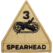 Army Patch Third Armor Division Spearhead Subdued Hook and Loop (OCP)