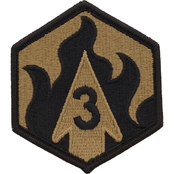 Army Patch Third Chemical Subdued Hook and Loop (OCP)