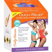 Sally Hansen Ouch Relief Stripless Hard Wax Hair Remover Kit for Face and Body