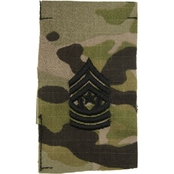 Army Rank Command Sergeant Major (CSM) Sew-On (OCP) 2 pc.