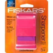 Fiskars Mess Less Pencil and Crayon Sharpener