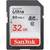 SanDisk 32GB Ultra SDHC UHS-I SDHC Memory Card (Class 10)